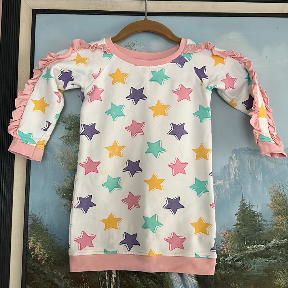 Monica+Andy little princess dress,  95% organic cotton, 5% spandex.